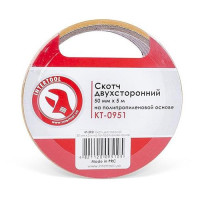 Скотч двухсторонний Intertool KT-0951 на полипропиленовой основе 50мм 5м