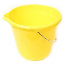 Купить Ведро для уборки Тар Лев круглое пластиковое 12л желтое Дом, сад, огород