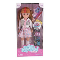 Игрушка Кукла 88112 со школьными аксессуарами h43см