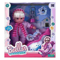 Игрушка Baellar Кукла-пупс 10099 с санками h33см