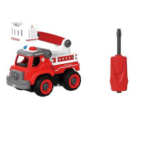 Игрушечная машинка-конструктор Пожарная Diy Spatial Creativity LM8032-SZ-1