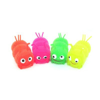 Игрушка-антистресс светящаяся Гусеница 3753 10см 20шт ассорти