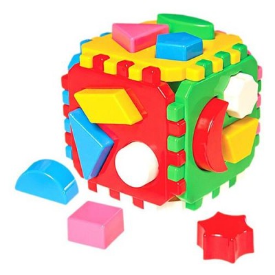 Купить Игрушечный куб-сортер ТехноК 0458 Умный малыш Дом, сад, огород