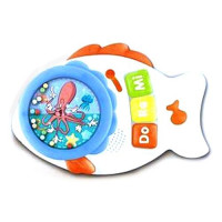 Музыкальное пианино 88007Н Забавная рыбка JXT