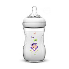 Купить Бутылочка для кормления Avent Natural Гиппопотам 260мл SCF627/22 Дом, сад, огород