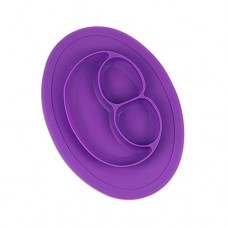 Силиконовая тарелка-коврик Бусинка 139 на присоске фиолетовая