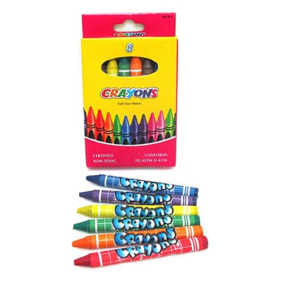 Купить Набор мелков восковых Crayons 8 цветов 8496-8 Дом, сад, огород
