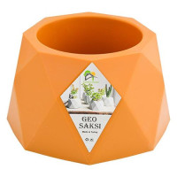 Горшок пластиковый для цветов Geo №473 1л коричневый Турция