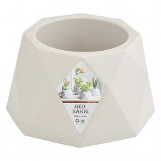Купить Горшок пластиковый для цветов Geo №471 0.25л серый Турция Дом, сад, огород