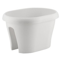 Балконный ящик для цветов Гардения Двухсторонняя G-K40BY 12л Турция белый