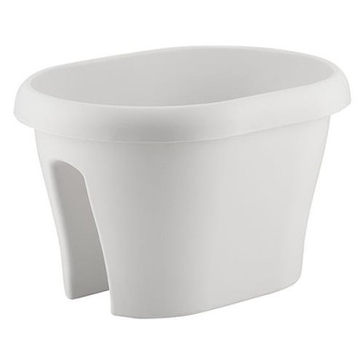 Балконный ящик для цветов Гардения Двухсторонняя G-K40BY 12л Турция белый Купить Балконный ящик для цветов Гардения Двухсторонняя G-K40BY 12л Турция белый Дом, сад, огород