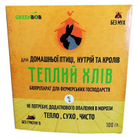 Ферментационная подстилка Теплый Хлев для домашней птицы нутрий и кролей 1000г