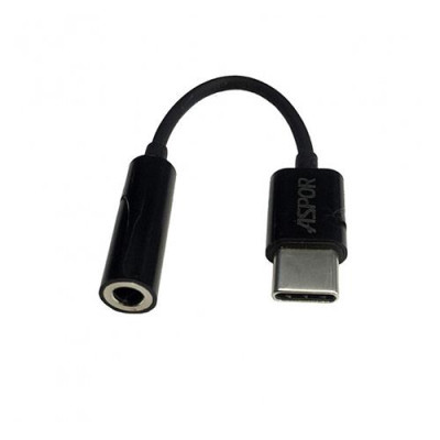 Переходник Aspor Type-C- AUX черный Купить Переходник Aspor Type-C- AUX черный Бытовая техника