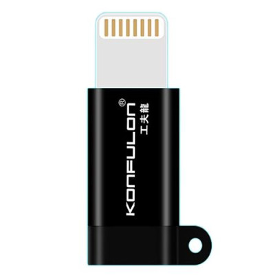 Купить Переходник Konfulon Z8 Micro на Lightning черный Бытовая техника
