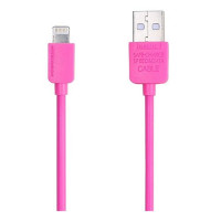 Кабель Remax Light round USB Lightning 1м розовый