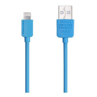 Кабель Remax Light round USB Lightning 1м голубой