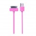 Купить Кабель Remax Light round для iPhone 4 1м розовый Бытовая техника