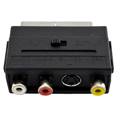 Переходник scart-3RCA с переключателем Купить Переходник scart-3RCA с переключателем Бытовая техника