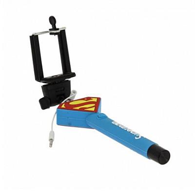 Купить Монопод для селфи SUPERMAN голубой Бытовая техника
