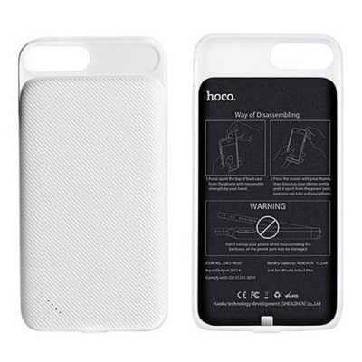 Портативное зарядное устройство-чехол Hoco BW3 iPhone 6plus/7 plus 4000mAh белое Купить Портативное зарядное устройство-чехол Hoco BW3 iPhone 6plus/7 plus 4000mAh белое Бытовая техника