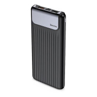 Портативное зарядное устройство Baseus Thin Digital display 2USB 10000mAh черное