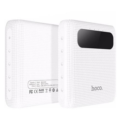Купить Портативное зарядное устройство Hoco B20 mig icd 2USB 10000mAh белое Бытовая техника