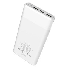 Портативное зарядное устройство Hoco B35E 3USB 30000mAh белое