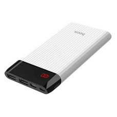 Портативное зарядное устройство Hoco J28 Shock 2USB 10000mAh белое