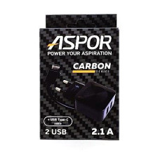 Купить Сетевое зарядное устройство Aspor F13C 5V/2.1A 2USB плюс Type-C кабель черное Бытовая техника