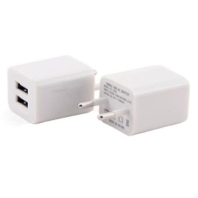 Купить Сетевое зарядное устройство Кубик С06 5V/2.1А 2USB ассорти Бытовая техника