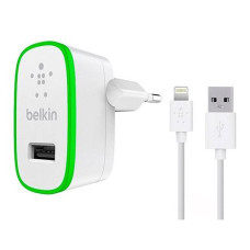 Сетевое зарядное устройство Belkin 2 in 1 2.1A 1USB плюс кабель Lightning USB белое