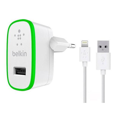 Сетевое зарядное устройство Belkin 2 in 1 2.1A 1USB плюс кабель Lightning USB белое Купить Сетевое зарядное устройство Belkin 2 in 1 2.1A 1USB плюс кабель Lightning USB белое Бытовая техника