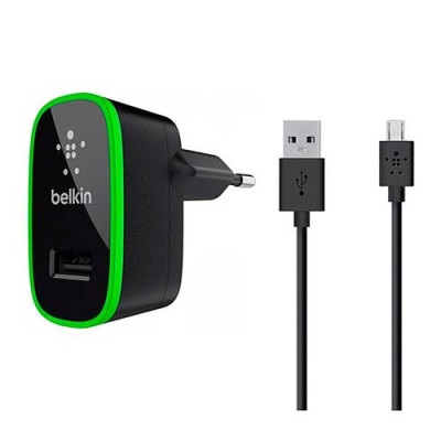 Сетевое зарядное устройство Belkin 2 in 1 2.1A 1USB плюс кабель Micro USB черное Купить Сетевое зарядное устройство Belkin 2 in 1 2.1A 1USB плюс кабель Micro USB черное Бытовая техника