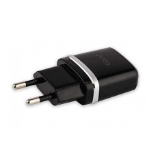 Сетевое зарядное устройство Hoco C12 2.4A 2USB черное