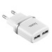 Купить Сетевое зарядное устройство Hoco C12 2.4A 2USB белое Бытовая техника