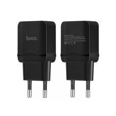 Сетевое зарядное устройство Hoco C33А 2.4A 2USB черное