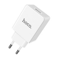 Сетевое зарядное устройство Hoco C34A Platinum intelligent QC3.0 2.4A 1USB белое