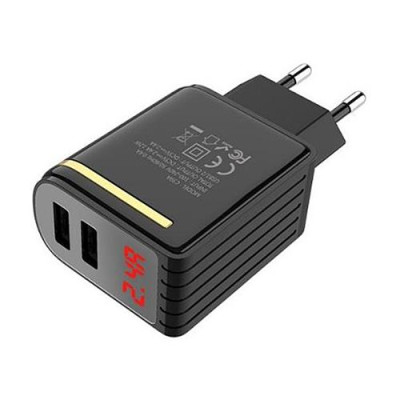 Купить Сетевое зарядное устройство Hoco C39A Enchanting 2.4A 2USB черное Бытовая техника