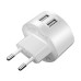 Купить Сетевое зарядное устройство Hoco C67A 2.4A 2USB белое Бытовая техника