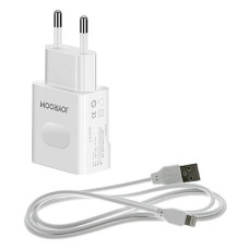 Купить Сетевое зарядное устройство Joyroom L-М226 2.4A 2USB плюс кабель Lightning USB белое Бытовая техника