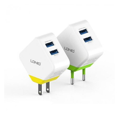 Купить Сетевое зарядное устройство Ldnio DL-AC-58 3.1A 2USB зеленое Бытовая техника