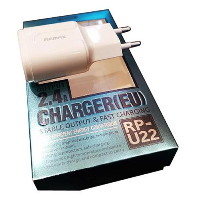 Сетевое зарядное устройство Remax RP-U22 2.1A 2USB белое Купить Сетевое зарядное устройство Remax RP-U22 2.1A 2USB белое Бытовая техника