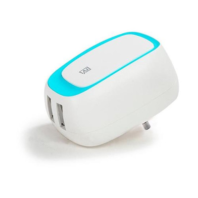 Купить Сетевое зарядное устройство Remax RP-U23 UL EU 2.4A 2USB голубое Бытовая техника