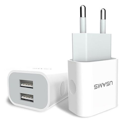 Сетевое зарядное устройство Usams US-CC023 2.4A 2USB белое Купить Сетевое зарядное устройство Usams US-CC023 2.4A 2USB белое Бытовая техника