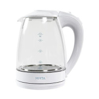 Электрочайник Mirta КТ-1041W стекло 2200Вт 1.7л