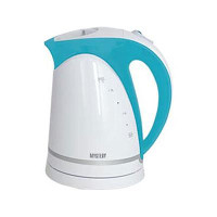 Электрочайник Mystery MEK-1616 white/aqua пластик 1850Вт 1.7л