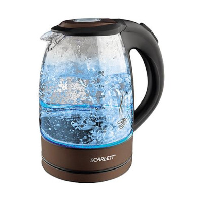 Электрочайник Scarlett SC-EK27G98 стекло 2200Вт 1.7л Купить Электрочайник Scarlett SC-EK27G98 стекло 2200Вт 1.7л Бытовая техника