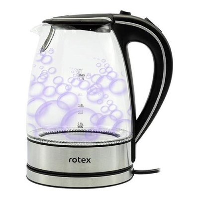 Купить Электрочайник Rotex RKT82-G стекло 2200Вт 1.7л Бытовая техника