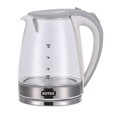 Электрочайник Rotex RKT20-M 1850Вт 1.8л поворот на 360 скрытый нагревательный элемент стекло белый Купить Электрочайник Rotex RKT20-M 1850Вт 1.8л поворот на 360 скрытый нагревательный элемент стекло белый Бытовая техника