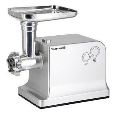 Купить Мясорубка Vilgrand V221-РMG silver реверс 3 диска для измельчения и насадки с терками 2200Вт Бытовая техника